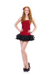 Young woman in fashion concept