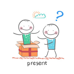 man received a gift from another person