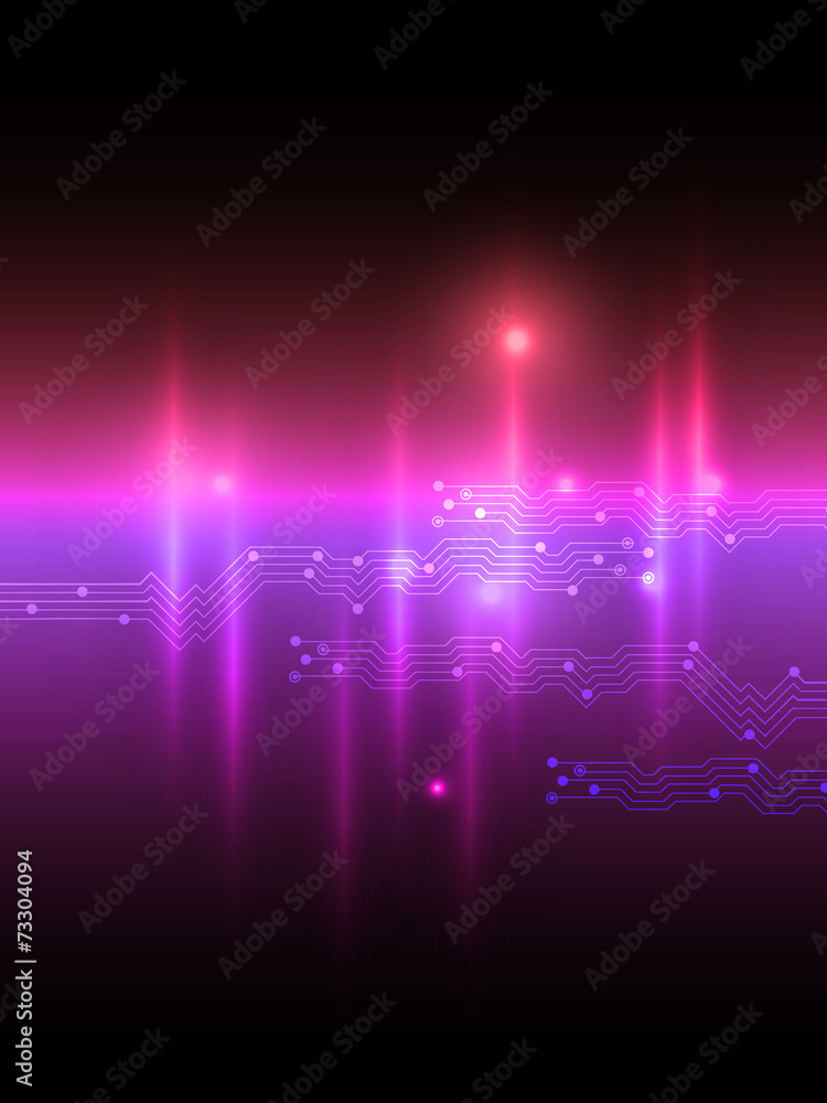 Wall mural abstract pink violet equalizer background