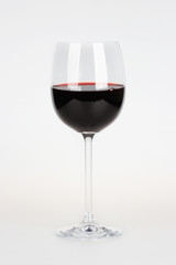 Glass of red wine