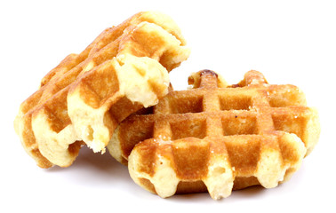 waffle on a white background.