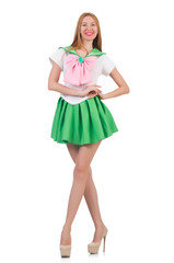 Young woman in fashion concept