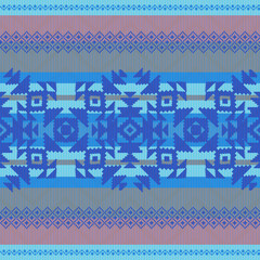 Ethnic pattern in blue