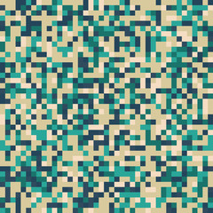 Abstract Green Pixel Art Vector Background