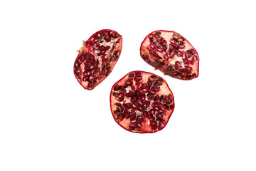 Pomegranate sections