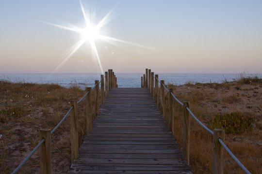 Sun and Gaia beach in Portugal