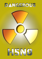 Fototapeta premium H5N8 Gripe aviar