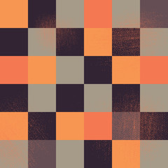 A pixel art vector background with a grunge texture overlay