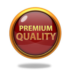 Premium quality circular icon on white background