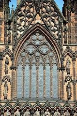 Fototapeta na wymiar Lichfield Cathedral window © Arena Photo UK
