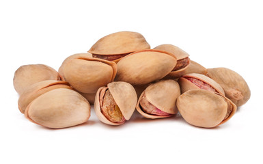  handful of pistachios isolated