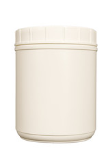 Blank White Canister For Weight Loss Shake