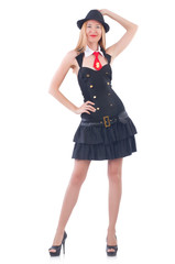 Young woman in fashion concept