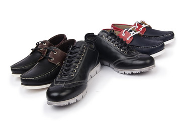 Male shoes isolated on white