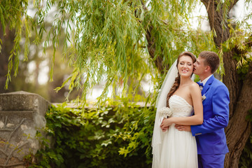 Wedding bride groom loving couple marrige day