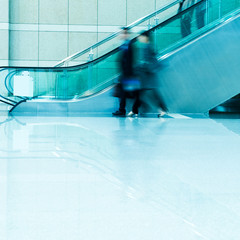 Fototapeta premium business people on escalator