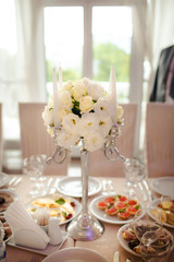 Fototapeta na wymiar edding decoration table flowers marriage
