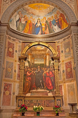 Fototapeta na wymiar Verona - Chapel Miniscalchi in Saint Anastasia's church