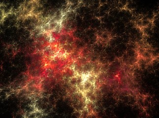 Obraz premium Space bright yellow and red explosion abstract light background