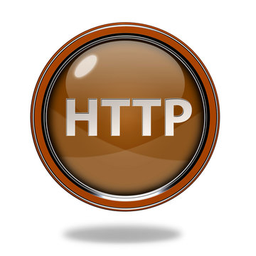 http circular icon on white background