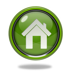 home circular icon on white background