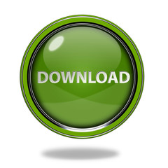 download circular icon on white background