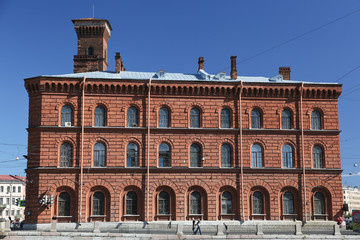 renovierter Ziegelbau