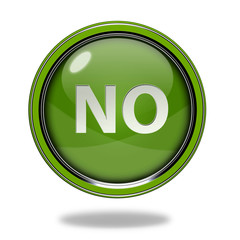 no circular icon on white background