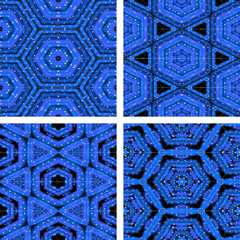 set of abstrack seamless colorful background