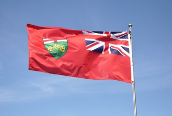 Naklejka na ściany i meble Ontario flag