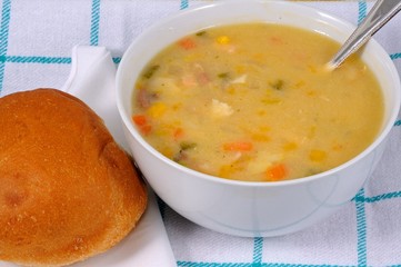 Smoked fish chowder © Arena Photo UK