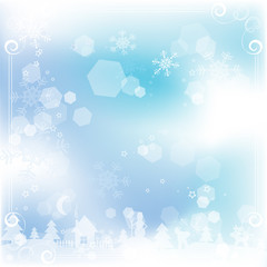 Template Christmas greeting card background, vector