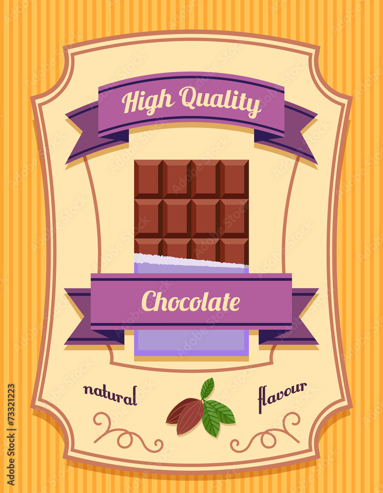 Canvas Prints Chocolate bar poster