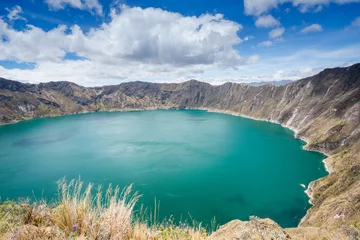 Gordijnen Quilotoa crater lake, Ecuador © Noradoa