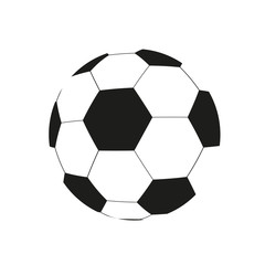 Obraz premium Vector drawing of a soccer ball