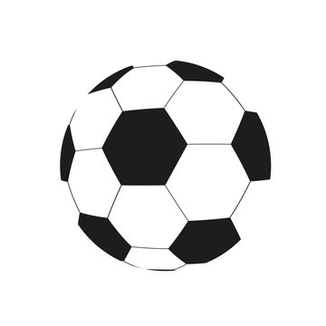 Vector drawing of a soccer ball
