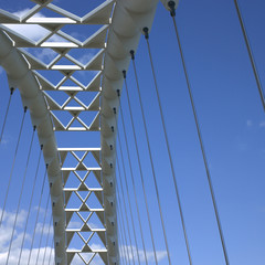 Modern white bridge