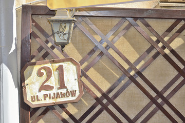 tablet with number at front