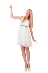 Naklejka premium Woman in fashion clothing concept