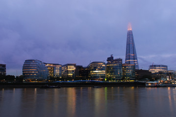 Fototapeta na wymiar City of London and Tower Bridge