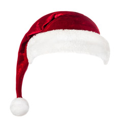 Santa Claus hat isolated on white background - 73327294