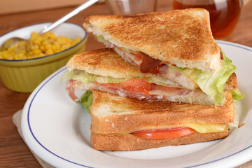 TOST DI PANCARRE CON SALAME E FORMAGGIO