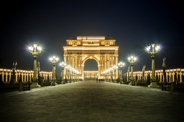 Fototapeta premium Ganja - FEBRUARY 15, 2014: Triumph Arch on February 15 in Azerb