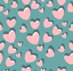 heart pattern fashion textiles