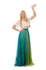 Naklejka premium Woman in fashion clothing concept