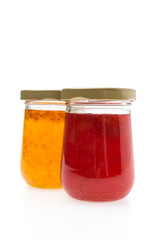 Jam Jar isolated on white background