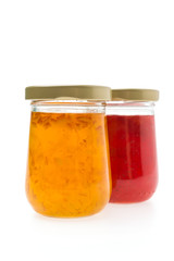 Jam Jar isolated on white background