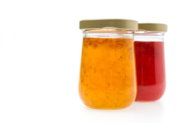 Jam Jar isolated on white background