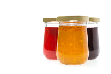 Jam Jar isolated on white background