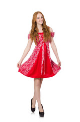 Young woman in fashion concept